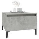 vidaXL 2 db betonszürke szerelt fa kisasztal 50x 46 x 35 cm