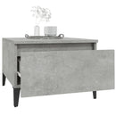vidaXL 2 db betonszürke szerelt fa kisasztal 50x 46 x 35 cm
