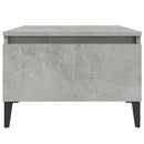 vidaXL 2 db betonszürke szerelt fa kisasztal 50x 46 x 35 cm
