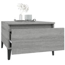 vidaXL 2 db szürke sonoma színű szerelt fa kisasztal 50x46x35 cm