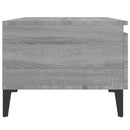 vidaXL 2 db szürke sonoma színű szerelt fa kisasztal 50x46x35 cm