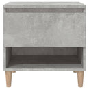 vidaXL 2 db betonszürke szerelt fa éjjeliszekrény 50x 46 x 50 cm
