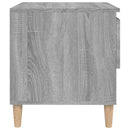vidaXL 2 db szürke sonoma színű szerelt fa éjjeliszekrény 50x46x50 cm