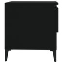vidaXL 2 db fekete szerelt fa kisasztal 50 x 46 x 50 cm