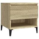 vidaXL 2 db sonoma tölgy színű szerelt fa kisasztal 50x46x50 cm
