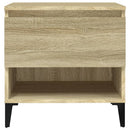 vidaXL 2 db sonoma tölgy színű szerelt fa kisasztal 50x46x50 cm
