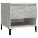 vidaXL 2 db betonszürke szerelt fa kisasztal 50 x 46 x 50 cm