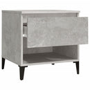 vidaXL 2 db betonszürke szerelt fa kisasztal 50 x 46 x 50 cm