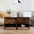 vidaXL 2 db füstös tölgy színű szerelt fa kisasztal 50 x 46 x 50 cm