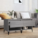 vidaXL 2 db szürke sonoma színű szerelt fa kisasztal 50x46x50 cm
