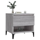vidaXL 2 db szürke sonoma színű szerelt fa kisasztal 50x46x50 cm