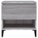 vidaXL 2 db szürke sonoma színű szerelt fa kisasztal 50x46x50 cm