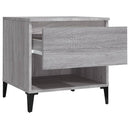 vidaXL 2 db szürke sonoma színű szerelt fa kisasztal 50x46x50 cm