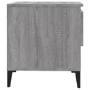 vidaXL 2 db szürke sonoma színű szerelt fa kisasztal 50x46x50 cm