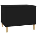vidaXL fekete szerelt fa dohányzóasztal 60x44,5x45 cm
