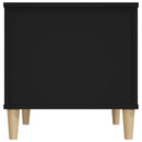 vidaXL fekete szerelt fa dohányzóasztal 60x44,5x45 cm