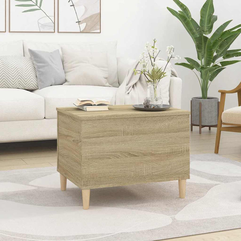 vidaXL sonoma tölgy színű szerelt fa dohányzóasztal 60x44,5x45 cm