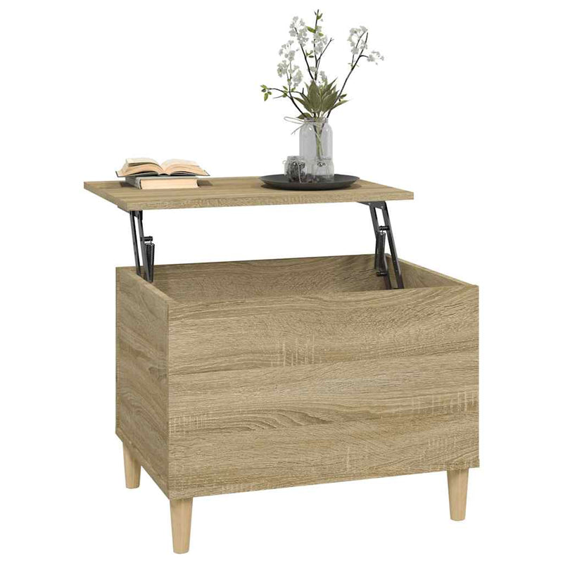 vidaXL sonoma tölgy színű szerelt fa dohányzóasztal 60x44,5x45 cm
