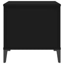 vidaXL fekete szerelt fa dohányzóasztal 60x44,5x45 cm