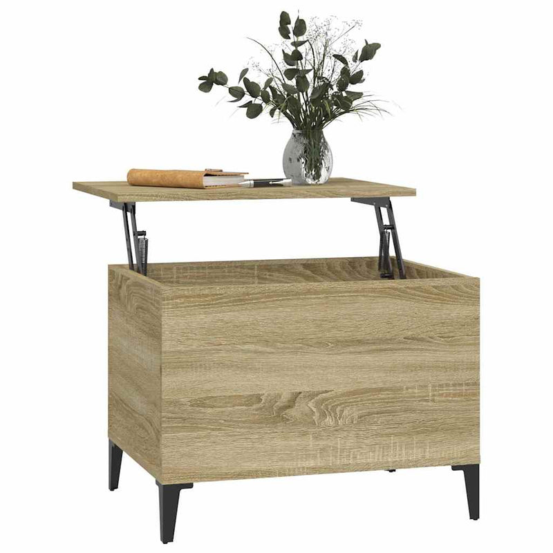 vidaXL sonoma tölgy színű szerelt fa dohányzóasztal 60x44,5x45 cm