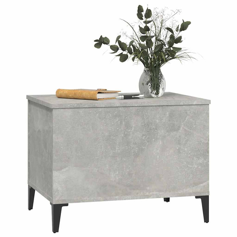vidaXL betonszürke szerelt fa dohányzóasztal 60 x 44,5 x 45 cm