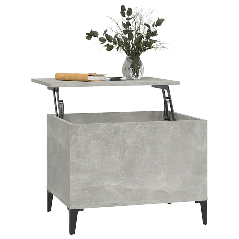 vidaXL betonszürke szerelt fa dohányzóasztal 60 x 44,5 x 45 cm