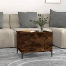 vidaXL füstös tölgy színű szerelt fa dohányzóasztal 60x44,5x45 cm