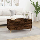 vidaXL füstös tölgy színű szerelt fa dohányzóasztal 90 x 44,5 x 45 cm