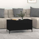 vidaXL fekete szerelt fa dohányzóasztal 90x44,5x45 cm