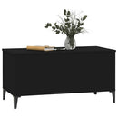 vidaXL fekete szerelt fa dohányzóasztal 90x44,5x45 cm