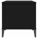 vidaXL fekete szerelt fa dohányzóasztal 90x44,5x45 cm