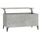 vidaXL betonszürke szerelt fa dohányzóasztal 90x44,5x45 cm
