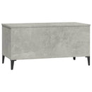 vidaXL betonszürke szerelt fa dohányzóasztal 90x44,5x45 cm