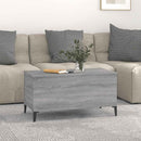 vidaXL szürke sonoma színű szerelt fa dohányzóasztal 90x44,5x45 cm