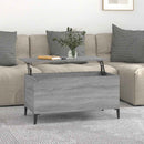 vidaXL szürke sonoma színű szerelt fa dohányzóasztal 90x44,5x45 cm