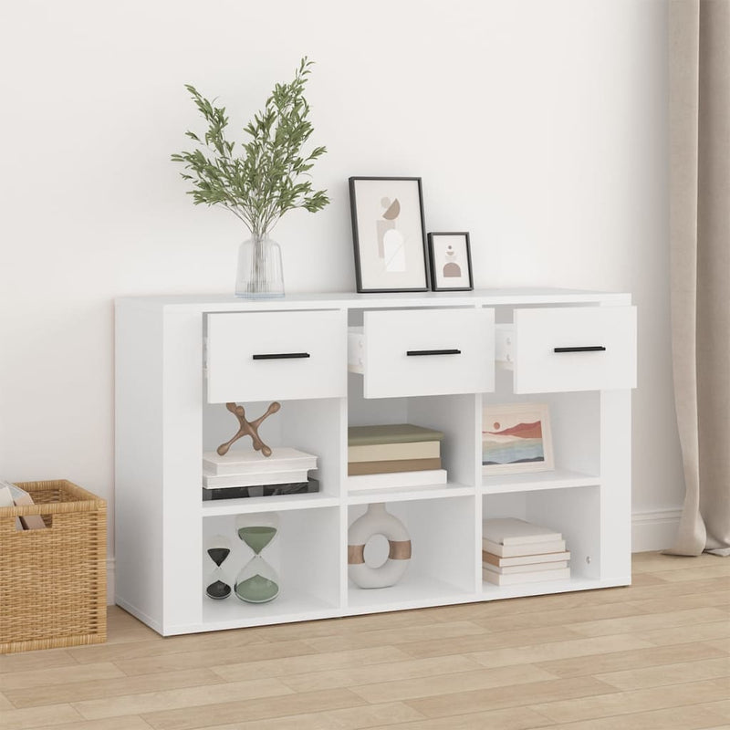 vidaXL fehér szerelt fa tálalószekrény 100x30x59,5 cm