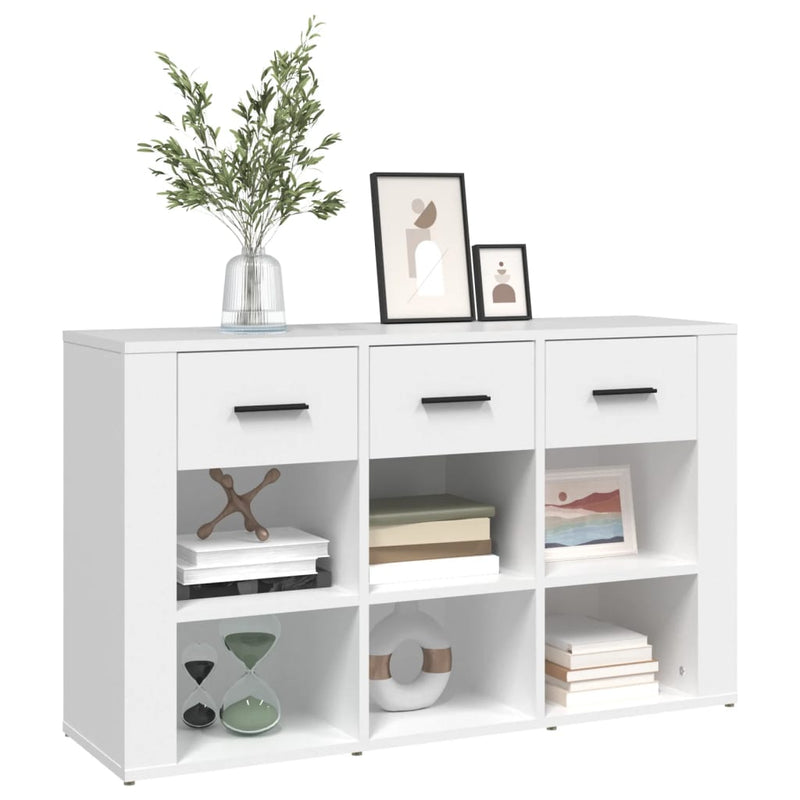 vidaXL fehér szerelt fa tálalószekrény 100x30x59,5 cm