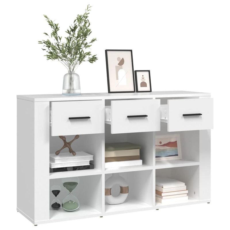 vidaXL fehér szerelt fa tálalószekrény 100x30x59,5 cm