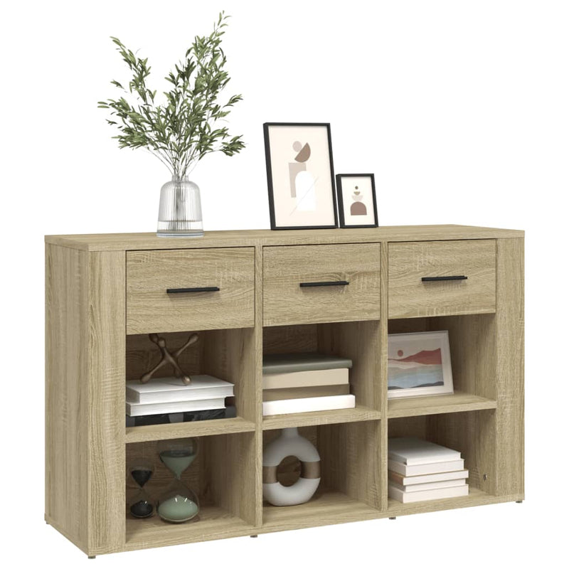 vidaXL sonoma tölgy színű szerelt fa tálalóasztal 100x30x59,5 cm