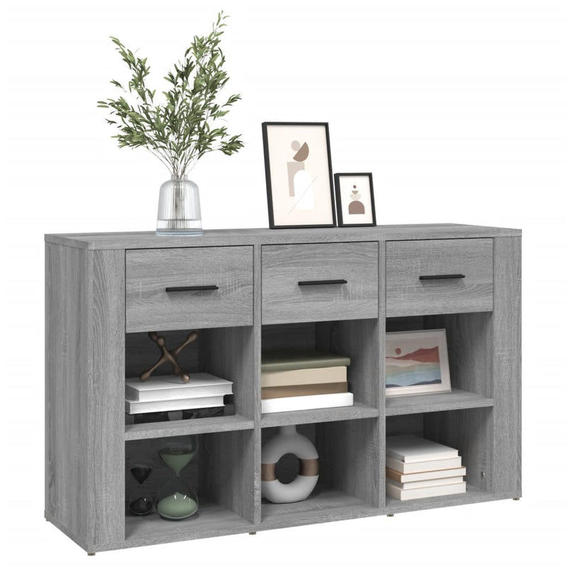vidaXL szürke sonoma színű szerelt fa tálalószekrény 100x30x59,5 cm