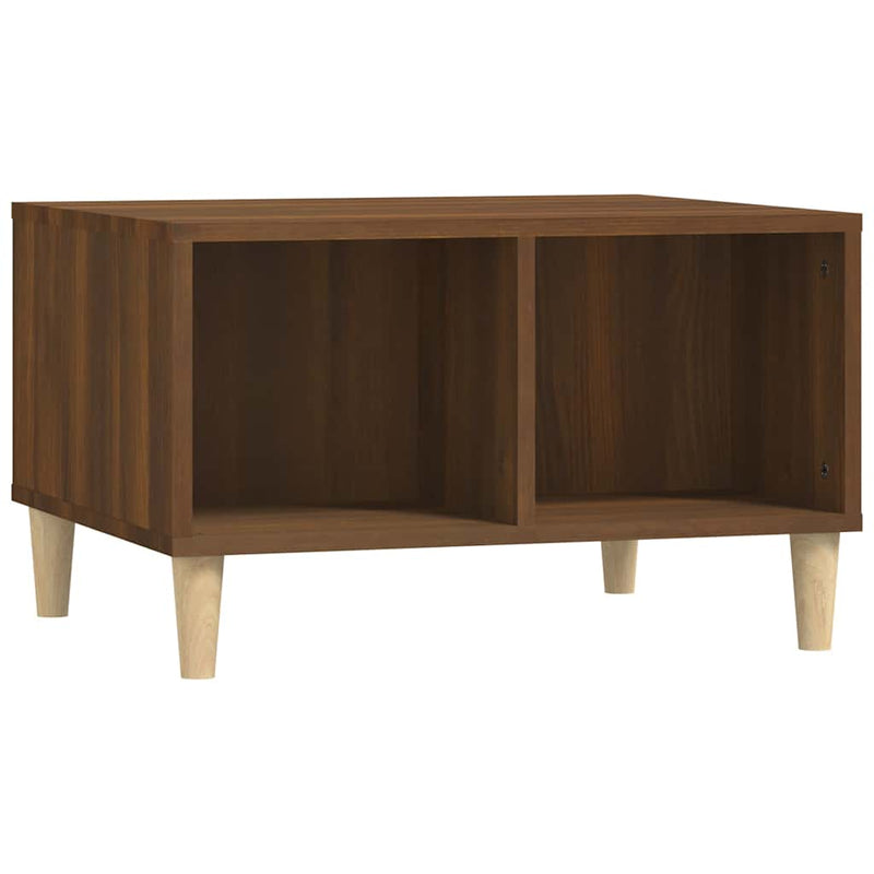 vidaXL barna tölgyszínű szerelt fa dohányzóasztal 60x50x36,5 cm