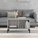 vidaXL betonszürke szerelt fa dohányzóasztal 60 x 50 x 36,5 cm