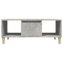 vidaXL betonszürke szerelt fa dohányzóasztal 90x50x36,5 cm