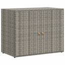 vidaXL szürke polyrattan kerti tárolószekrény 100 x 55,5 x 80 cm