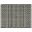 vidaXL szürke polyrattan kerti tárolószekrény 100 x 55,5 x 80 cm