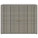 vidaXL szürke polyrattan kerti tárolószekrény 100 x 55,5 x 80 cm