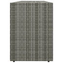vidaXL szürke polyrattan kerti tárolószekrény 198 x 55,5 x 80 cm