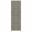 vidaXL szürke polyrattan kerti tárolószekrény 59 x 40 x 180 cm