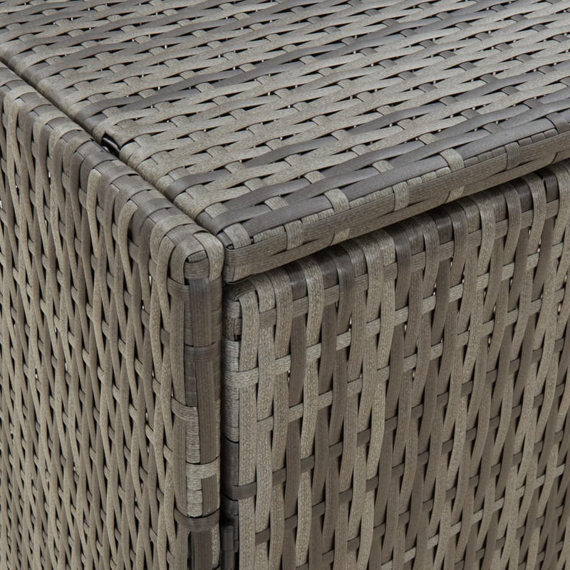 vidaXL szürke polyrattan kerti tárolószekrény 59 x 40 x 180 cm