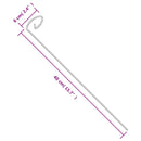 vidaXL 20 db sötétzöld acél kerti növénykaró 40 cm